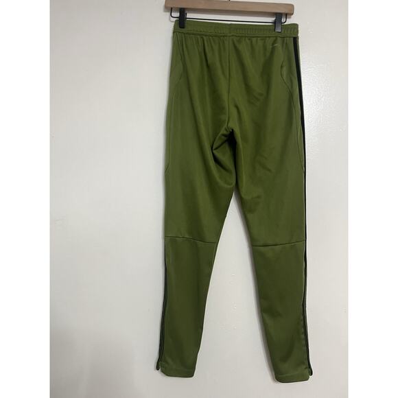 Adidas Tiro Pants Mens Small Tapered Ankle Zip Athletic Climacool GREEN - Picture 5 of 5
